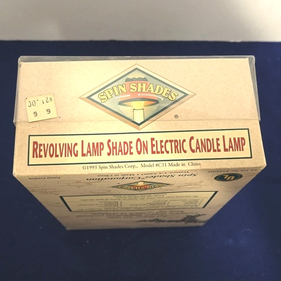 Spin Shades 1995 Revolving Lamp Shade Candle Lamp - Picture 7 of 7